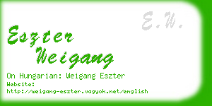 eszter weigang business card